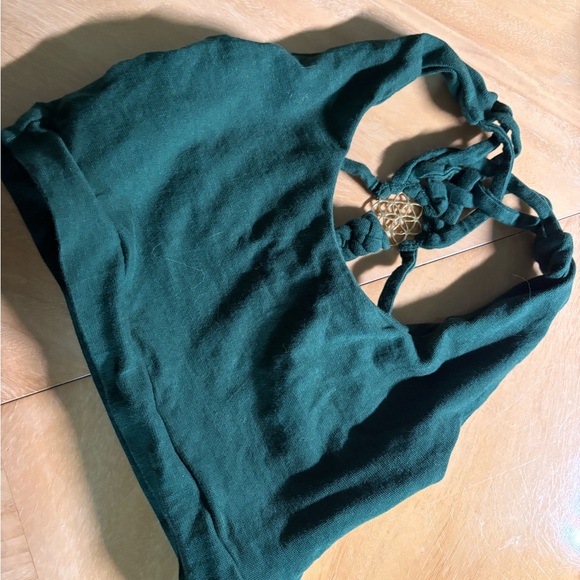 Yoga Crop Tops - Green, Olive, Maroon, Black - Picture 3 of 8